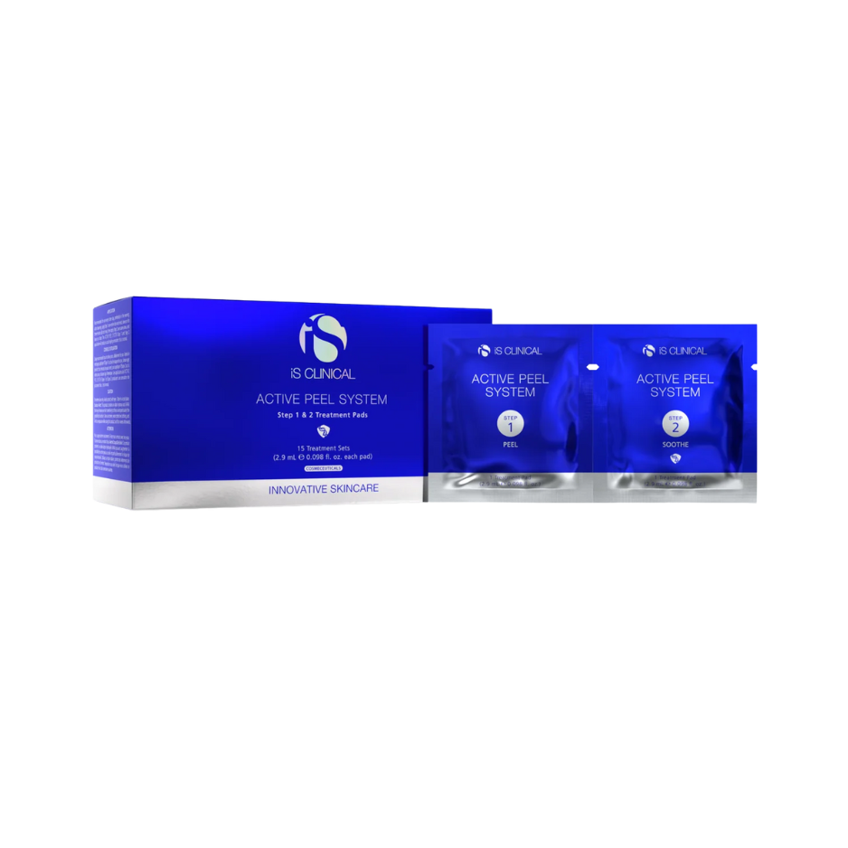 IS Clinical Active Peel System packaging on a white background