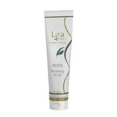 Tube of Lura Body Scrub on a white background