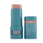 Two Colorescience sunscreen sticks on a white background
