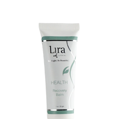 Lira Health Recovery Balm tube on a white background