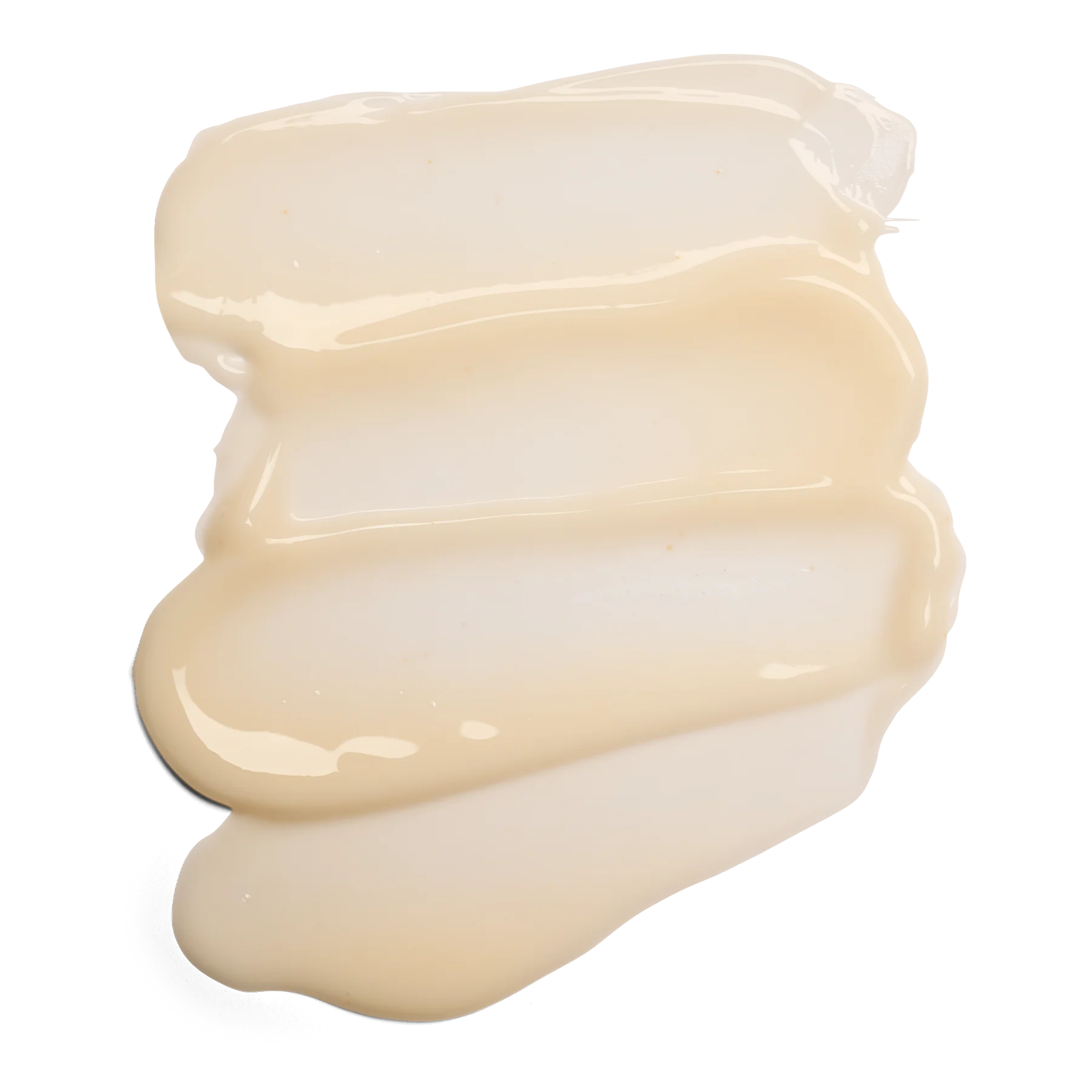 Beige cream swatch on a white background