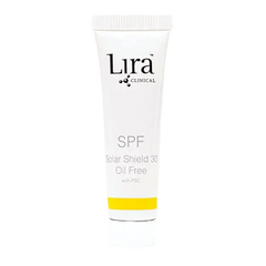 Lira Clinical SPF 30 Solar Shield cream tube on a white background