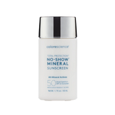 Colorescience No-Show Mineral Sunscreen bottle on a white background