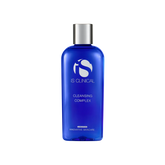 Blue bottle of IS Clinical Cleansing Complex on a white background