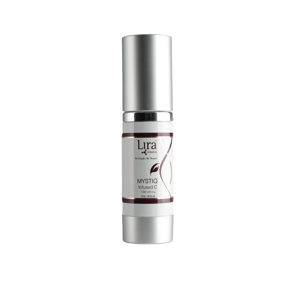 Lira Mystiq skincare bottle on a white background