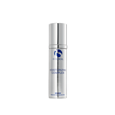 Silver skincare bottle labeled 'fis clinical' on a white background