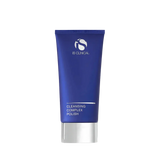IS Clinical Cleansing Complex Polish in a blue squeeze tube with a silver cap, shown on a plain white background.