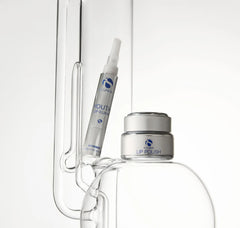 Lip care products including a tube and container on a white background