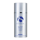Skincare bottle labeled 'iS Clinical' on a white background