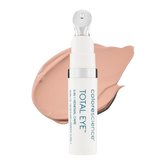 Colorescience Total Eye product with a swatch of beige color on a white background