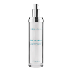 Colorescience Barrier Pro essential moisturizer bottle on a white background