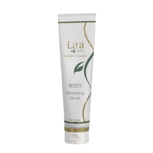 Tube of Lura Body Scrub on a white background