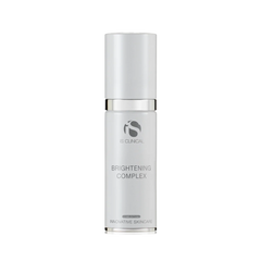 Skincare bottle labeled 'iS Clinical' on a white background
