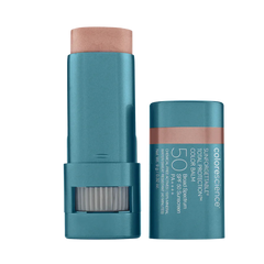 Two Colorescience sunscreen sticks on a white background