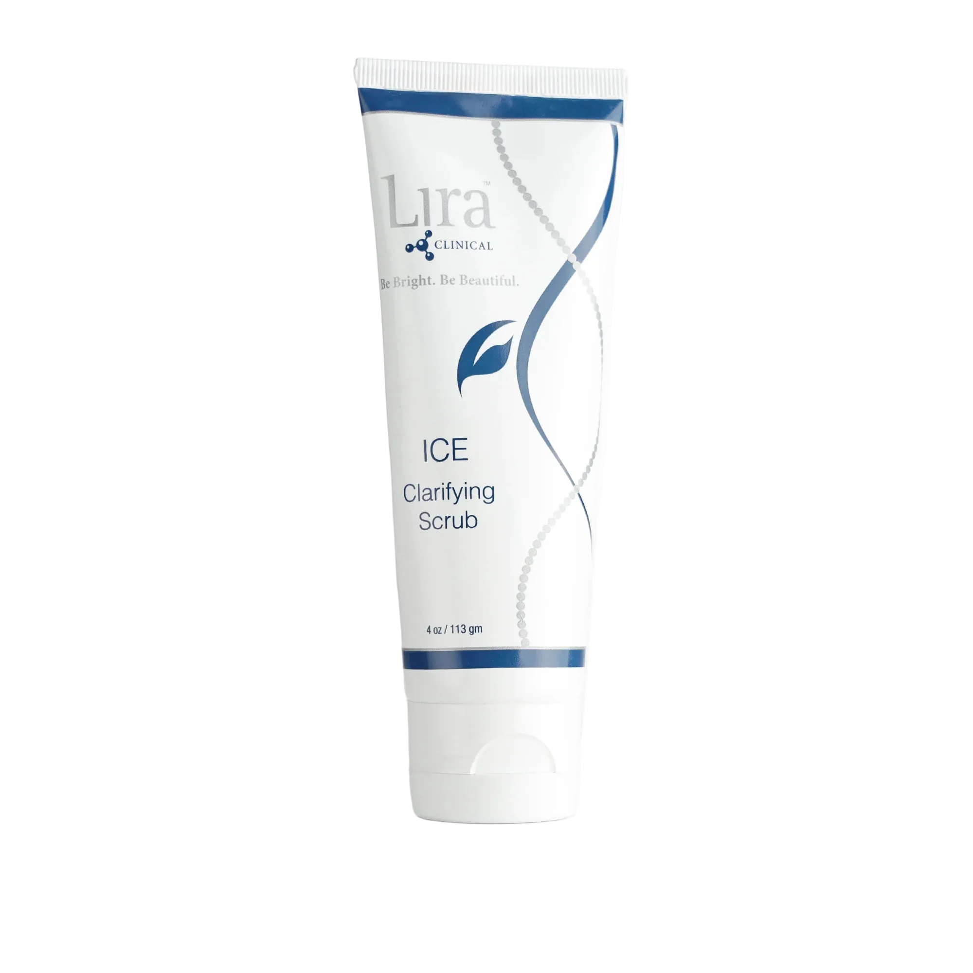 Lura Clinical Ice Clarifying Scrub tube on a white background
