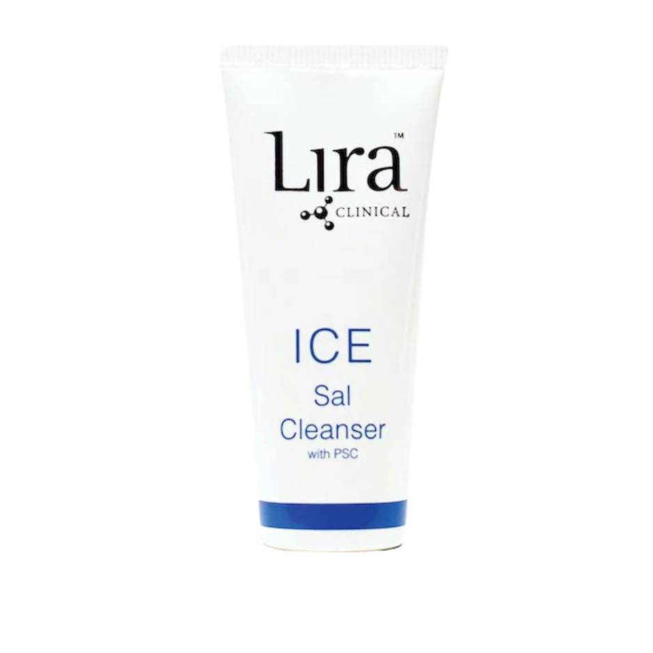 Lira Clinical Ice Sal Cleanser tube on a white background
