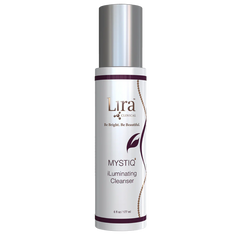Lura Clinical Mystiq Illuminating Cleanser bottle on a white background