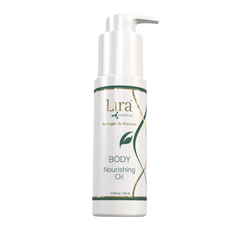 Lira Body Nourishing Oil bottle on a white background