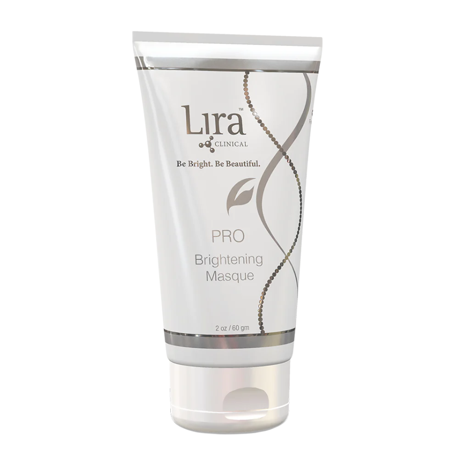 Lira Clinical Pro Brightening Masque tube on a white background