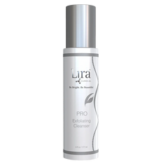 Lura Clinical Pro Exfoliating Cleanser bottle on a white background