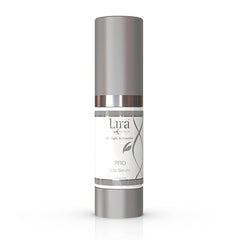 Skincare serum bottle labeled 'Lira' on a white background
