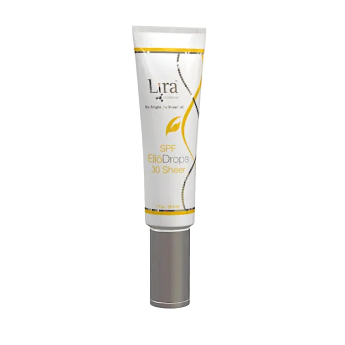 Lira sunscreen tube on a white background