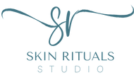 Logo of Skin Rituals Studio with decorative 'SR' initials on a white background