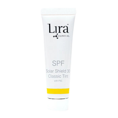 Lira Clinical SPF Solar Shield 30 Classic Tint tube on a white background