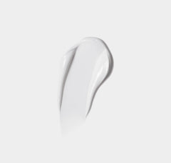 White cream swatch on a light gray background