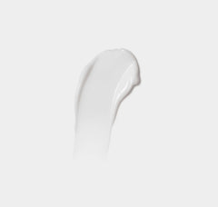 White cream swatch on a light gray background