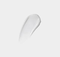 White cream swatch on a light gray background